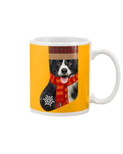 Load image into Gallery viewer, Santa Border Collie In Stock Gift For Dog Lovers Mug
