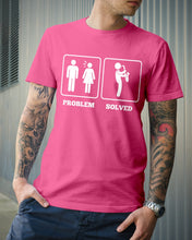 Load image into Gallery viewer, Vintage Funny Problem And Solved Gift For Saxophone Musicians Guys Tee
