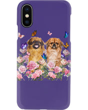 Load image into Gallery viewer, Pekingese With Peonies Gift For Dog Lovers Phone case

