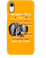Load image into Gallery viewer, October Man Son Of God Birthday Meaningful Gift For Men Phone case
