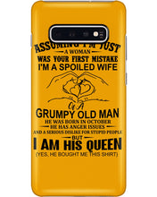 Load image into Gallery viewer, A Spoiled Wife Of An October Grumpy Old Man Birthday Meaningful Gift Phone case
