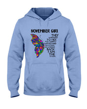 Load image into Gallery viewer, Birthday Gift For November Girl They Whispered To Her You Cannot Withstand The Storm Hoodie
