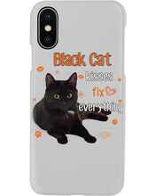 Load image into Gallery viewer, Black Cat Kisses Fix Everything Gift For Cat Lovers Phone case
