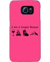 Load image into Gallery viewer, Simple Woman Loves Wine Camping Shoes And Climbing Phone case
