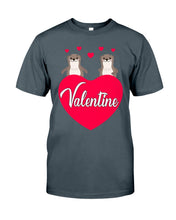 Load image into Gallery viewer, Couple Otter Valentine's Day Gift For Otter Lovers Guys Tee
