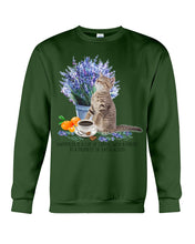 Load image into Gallery viewer, Cat With Coffee Is The Satisfaction Gift For Cat Lovers Sweatshirt
