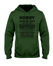 Load image into Gallery viewer, Spoiled Wife Of December Freaking Awesome Grumpy Old Husband For Birthday Gift Hoodie
