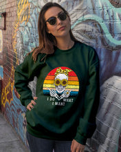 Load image into Gallery viewer, I Do What I Want Skull Sunflower Special Custom Design Sweatshirt
