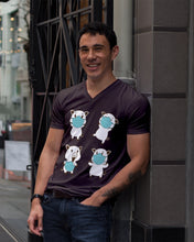 Load image into Gallery viewer, Pig Pandemic Essential Stay At Home Unique Custom Design Guys V-Neck

