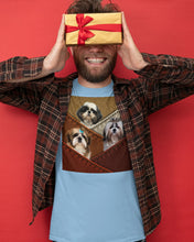 Load image into Gallery viewer, Three Cute Shih Tzu In Bag Gift For Dog Lovers Guys Tee
