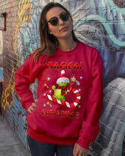 Load image into Gallery viewer, Tennis Players Magical Christmas Snowman Gift For Women Sweatshirt
