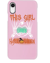 Load image into Gallery viewer, This Girl Loves Halloween Gift For Girls Phone case
