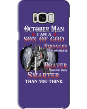 Load image into Gallery viewer, October Man Son Of God Birthday Meaningful Gift For Men Phone case
