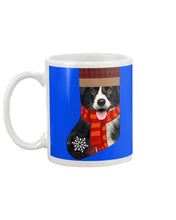 Load image into Gallery viewer, Santa Border Collie In Stock Gift For Dog Lovers Mug
