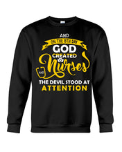 Load image into Gallery viewer, Coffee Cup And On The 8th Day God Created Nurses  Custom Gift For Nurse Sweatshirt
