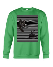 Load image into Gallery viewer, Cats In Your Horizontal Stripes Pocket Trending Gift For Cats Lovers Sweatshirt
