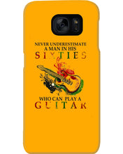 Load image into Gallery viewer, Never Underestimate A 60 Year Old Man Can Play A Guitar Phone case
