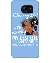 Load image into Gallery viewer, Betty Boop February Girl Living My Best Life Birthday Meaningful Gift Phone case
