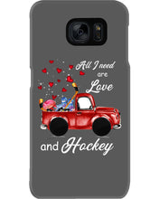 Load image into Gallery viewer, All I Need Are Love And Hockey Gift For Hockey Players Phone case

