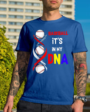 Load image into Gallery viewer, Baseball Be My DNA Gift For Sport Lovers Guys Tee
