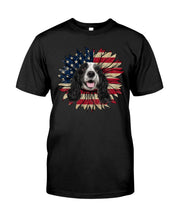 Load image into Gallery viewer, English Cocker Spaniel US Sunflower Gift For Dog Lovers Guys Tee
