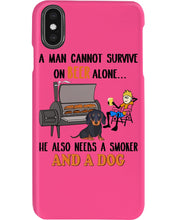 Load image into Gallery viewer, A Man Loves Beer And Dachshund Gift For Dog Lovers Phone case
