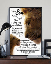 Load image into Gallery viewer, Dad Gift For Son Never Forget That I Love You Vertical Poster
