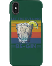 Load image into Gallery viewer, Lovely Phone Case Let The Evening Be-Gin Retro Vintage Phone case
