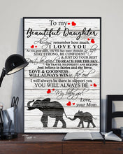 Load image into Gallery viewer, You'll Always Be My Baby Girl Great Gift From Mom To Daughter Vertical Poster
