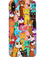 Load image into Gallery viewer, Colorful Cartoon Cat Face Gift For Cat Lovers Phone case
