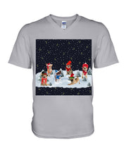 Load image into Gallery viewer, Night Christmas Chihuahua Cool Weather Gift For Dog Lovers Guys V-Neck
