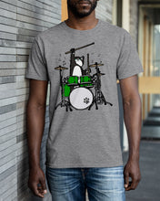 Load image into Gallery viewer, Funny Cat Playing Drums Great Gift For Cat Lovers Guys Tee
