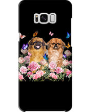 Load image into Gallery viewer, Pekingese With Peonies Gift For Dog Lovers Phone case
