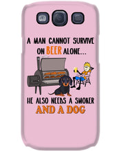 Load image into Gallery viewer, A Man Loves Beer And Dachshund Gift For Dog Lovers Phone case
