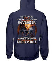 Load image into Gallery viewer, Walk Away I Am A Grumpy Old Man Who Was Born In November Birthday Gift Hoodie
