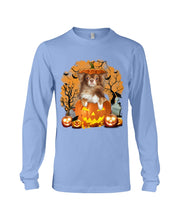 Load image into Gallery viewer, Chihuahua Book Pumpkin Halloween Gift For Dog Lovers Unisex Long Sleeve
