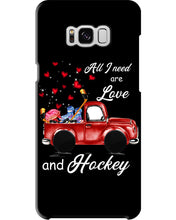 Load image into Gallery viewer, All I Need Are Love And Hockey Gift For Hockey Players Phone case
