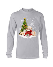 Load image into Gallery viewer, Funny Golden Retrievers Sleep In Red Boots Gift For Dog Lovers Unisex Long Sleeve
