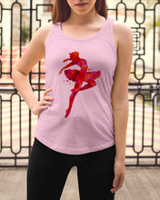 Load image into Gallery viewer, Colorful Red Pink Ballet Girl Gift For Ballet Dancer Ladies Flowy Tank

