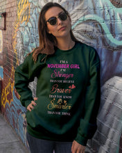 Load image into Gallery viewer, Birthday Gift For November Girl I'm Smarter Than You Think Sweatshirt
