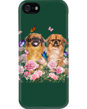 Load image into Gallery viewer, Pekingese With Peonies Gift For Dog Lovers Phone case
