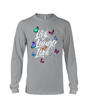 Load image into Gallery viewer, Butterfly Live Laugh Love Gift For Lover Unisex Long Sleeve
