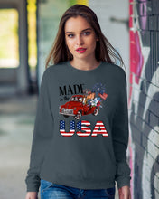 Load image into Gallery viewer, Horse Made In The America Red Car Gift For Horse Lovers Sweatshirt
