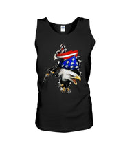 Load image into Gallery viewer, Eagle Giant Scratch USA Flag Gift For Women Unisex Tank Top

