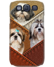 Load image into Gallery viewer, Three Cute Shih Tzu In Bag Gift For Dog Lovers Phone case
