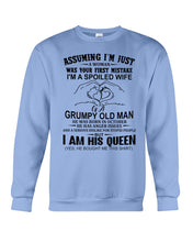 Load image into Gallery viewer, A Spoiled Wife Of An October Grumpy Old Man Birthday Meaningful Gift Sweatshirt

