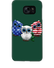 Load image into Gallery viewer, Lovely Phone Case Three Owl With US Flag Gift For Owl Lovers Phone case
