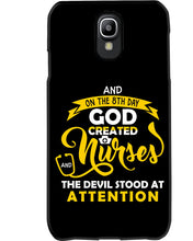 Load image into Gallery viewer, Coffee Cup And On The 8th Day God Created Nurses  Custom Gift For Nurse Phone case
