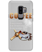 Load image into Gallery viewer, Coffee Christ Offers Forgiveness For Everyone Everywhere Phone case
