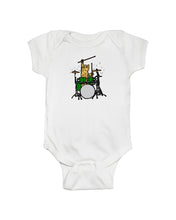 Load image into Gallery viewer, Cat Play Drum Funny Gift For Cat Lovers Baby Onesie

